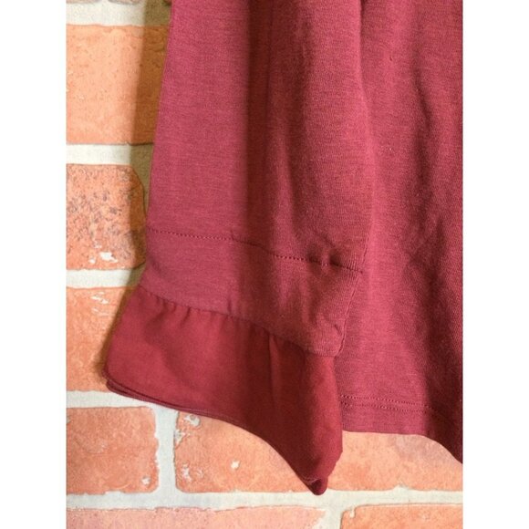 Soft Surroundings Womens Cotton Shapely Surplice Ruffle Blouse Top Pullover L - Picture 4 of 6